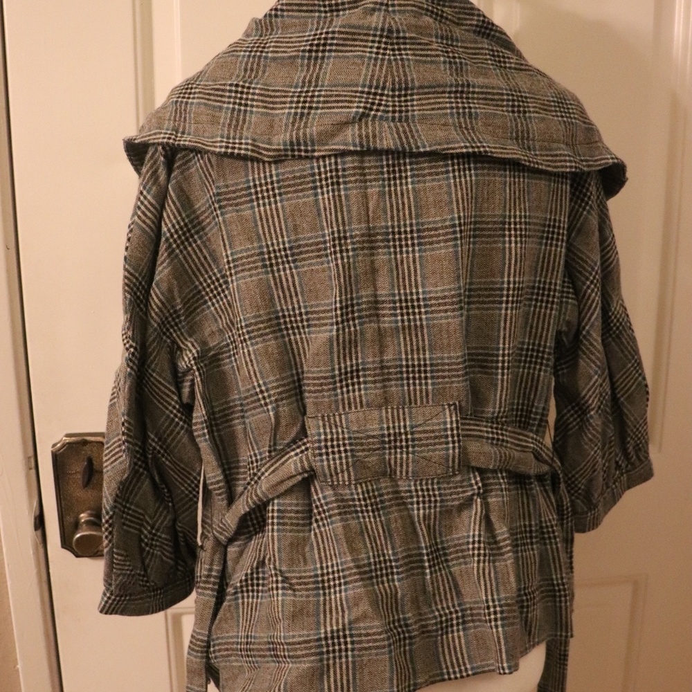 Marc Jacobs | plaid wool blend shawl jacket - Picture 5 of 8